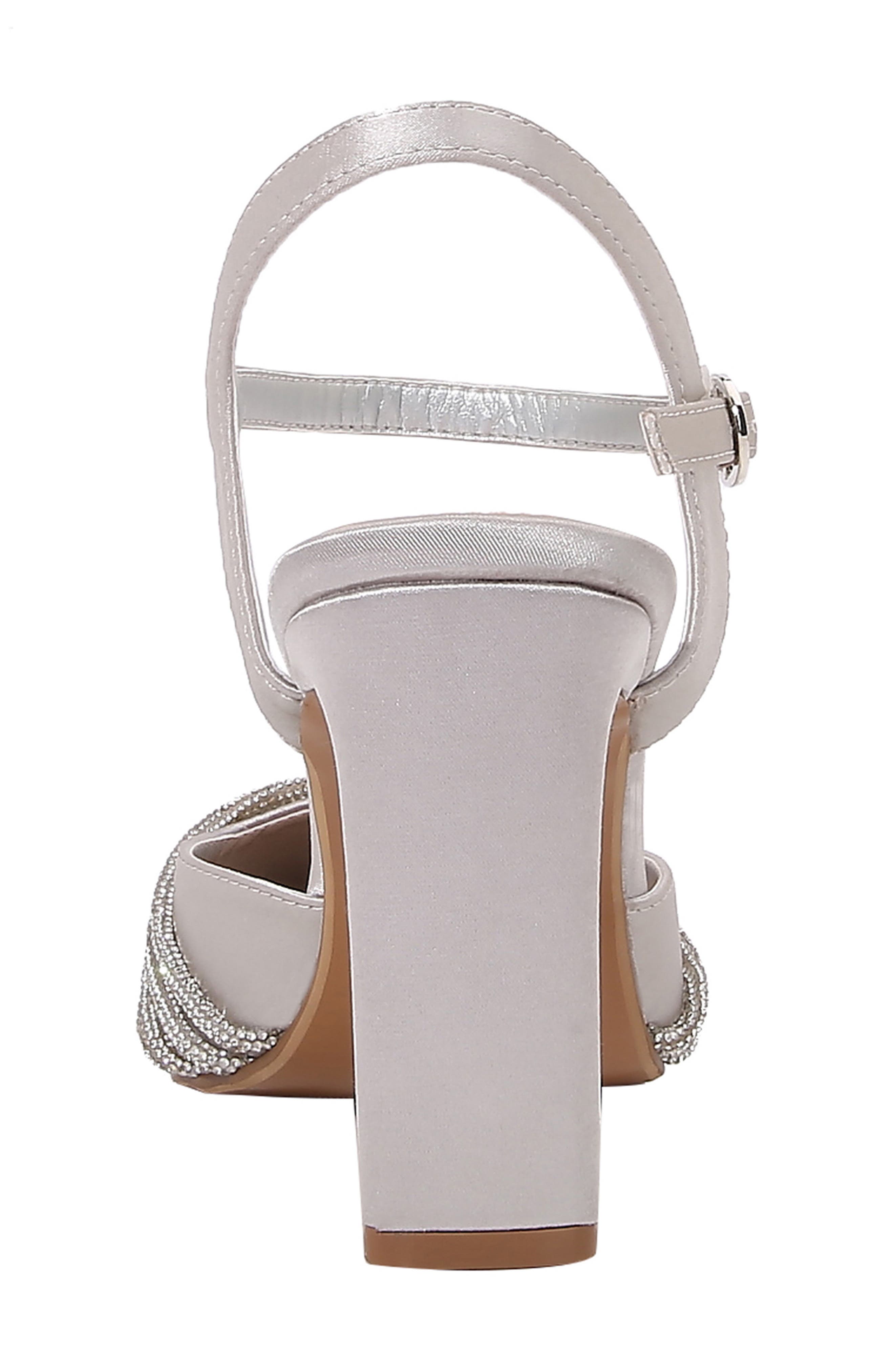 Fay Heeled Sandal, Alternate, color, SILVER
