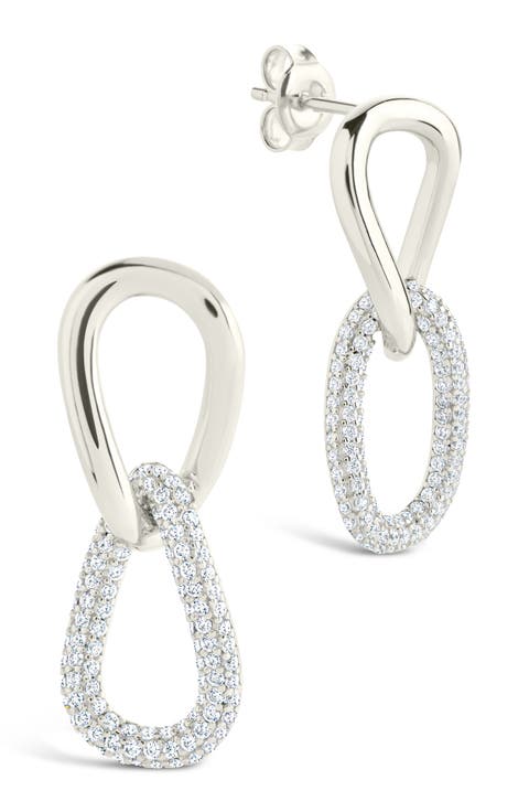 Taissa Cubic Zirconia Chain Drop Earrings