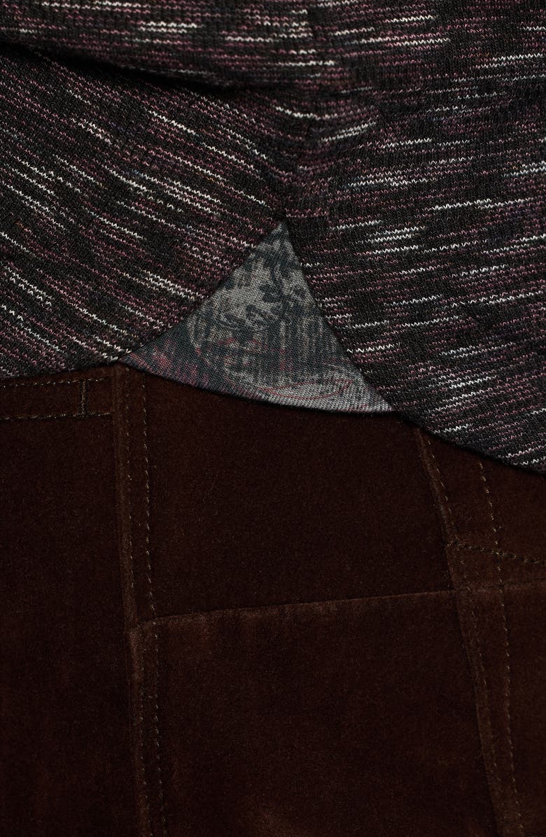 Robert Graham Matson Space Dye Quarter Zip Top, Alternate, color, Black