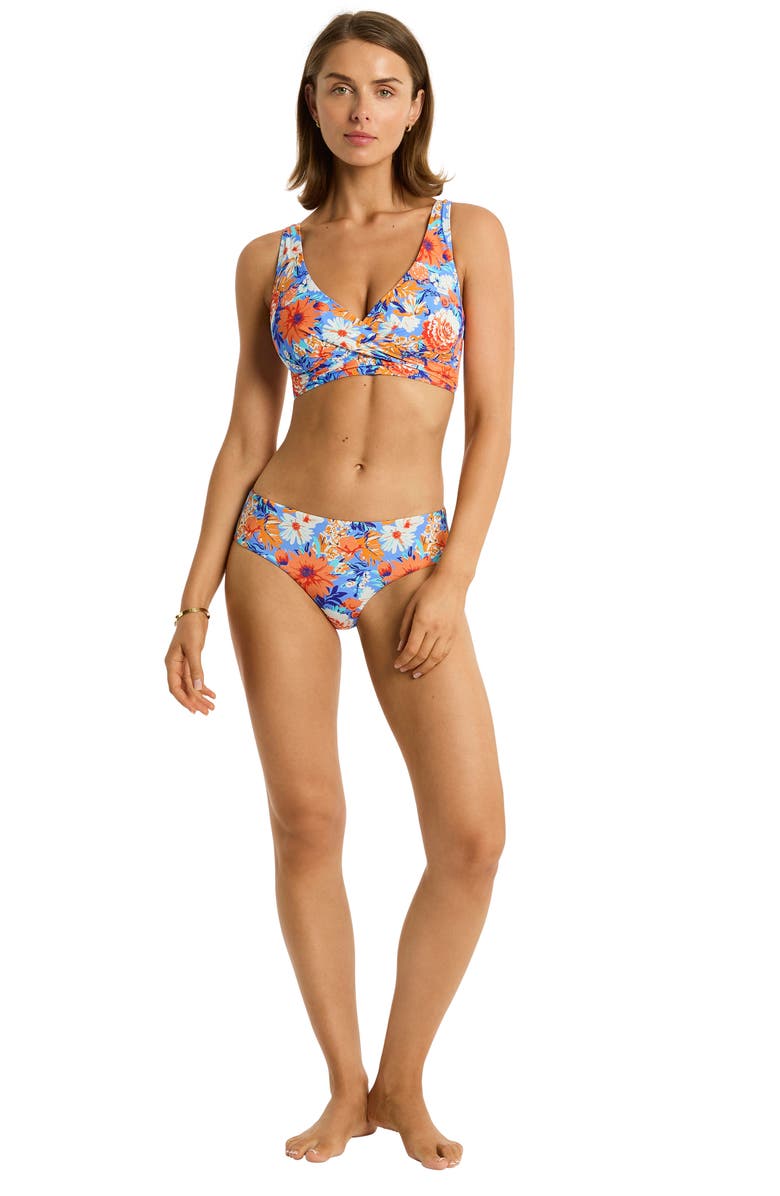 Sea Level Rio Cross Front Multifit Bikini Top, Alternate, color,