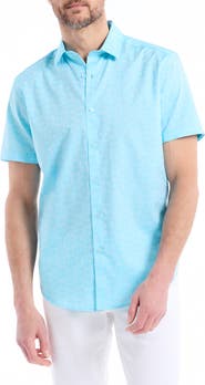 Robert Graham Stellman Paisley Short Sleeve Button-Up Shirt
