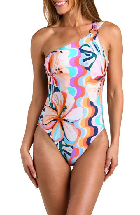 Untamed Tropics One-Shoulder One-Piece Swimsuit