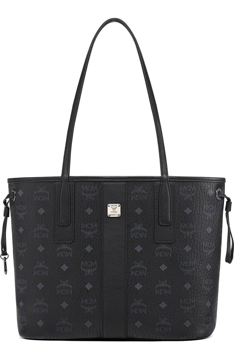 MCM Small Reversible Liz Shopper in Visetos, Main, color,