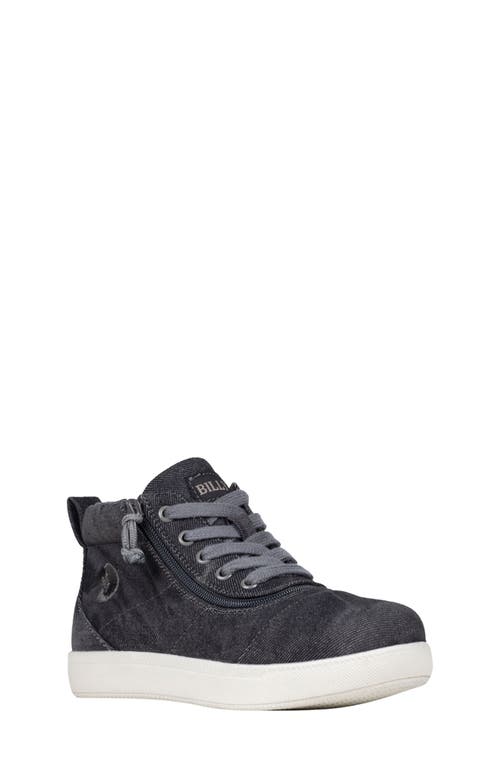 BILLY Footwear Kids' Billy High Top II Sneaker in Black Acid Wash 