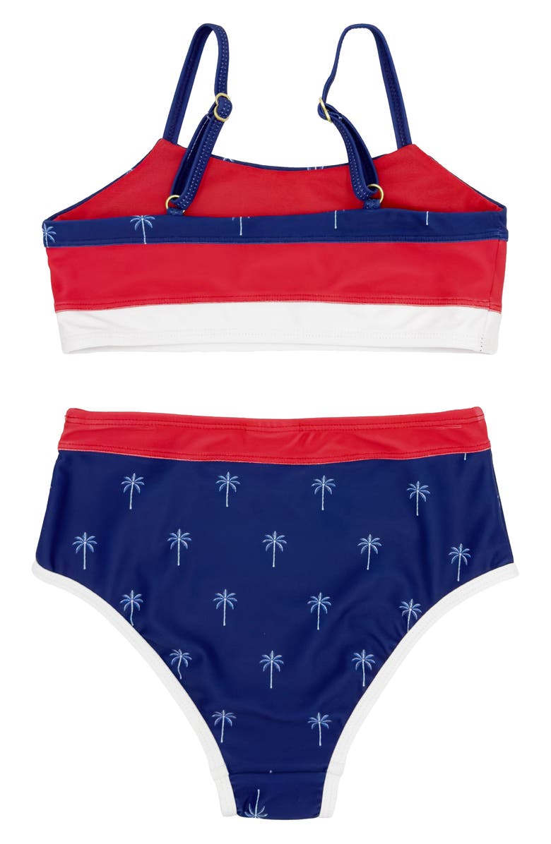 Feather 4 Arrow Kids' Block Party Two-Piece Swimsuit, Alternate, color, 
