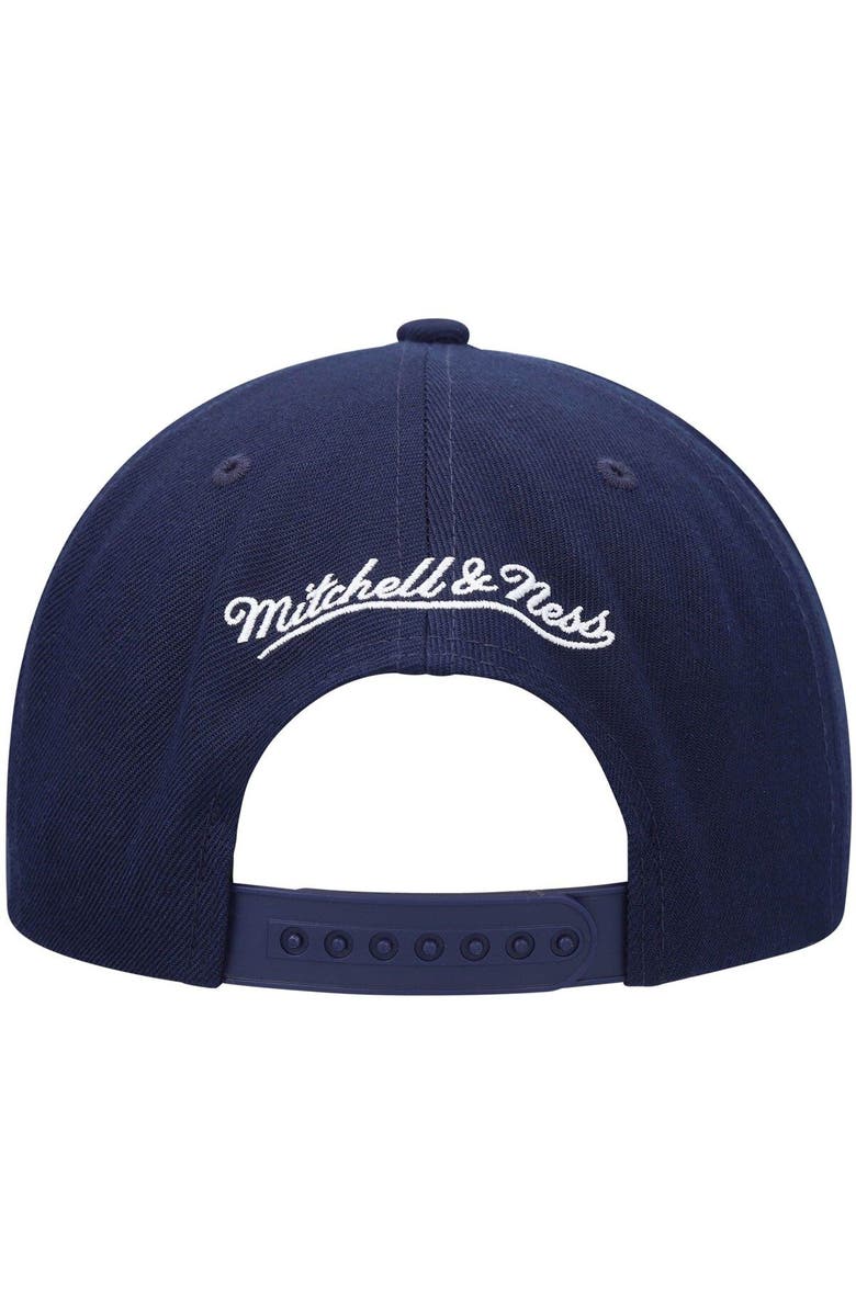 Mitchell & Ness Men's Mitchell & Ness Navy Golden State Warriors Hardwood Classics Team Ground 2.0 Snapback Hat, Alternate, color, Navy