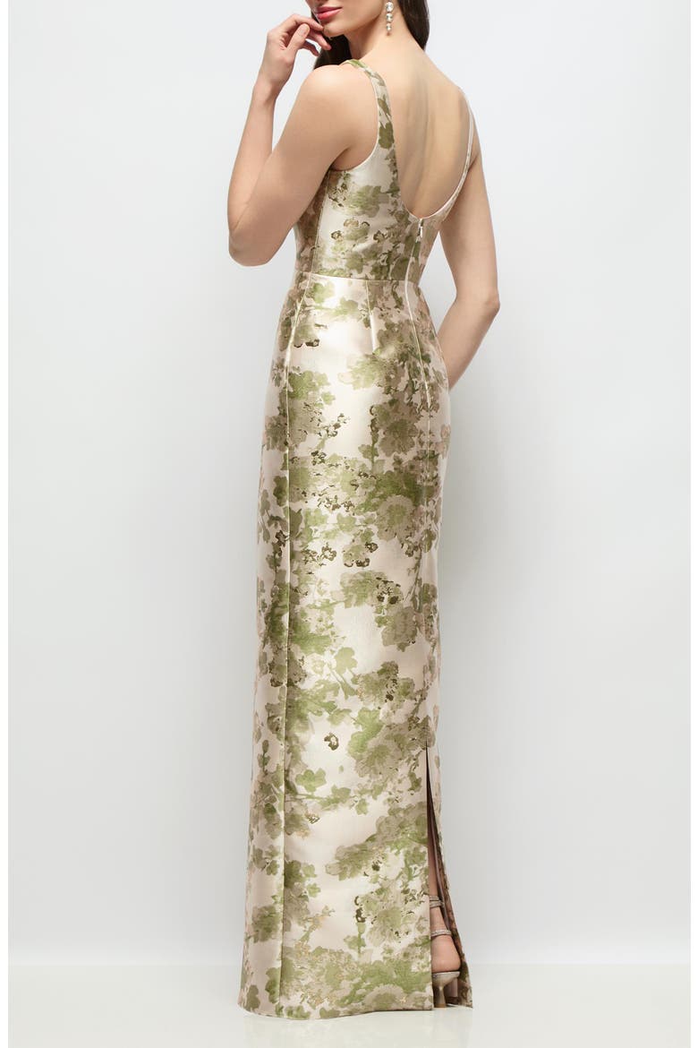 jacquard long dress Fontaine Ivory Fringe i - L Size - Women's Dresses Key Features Ava Presley Jacquard Strapless Prom
