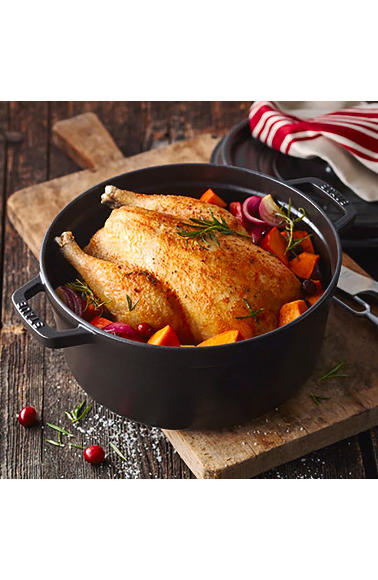 Staub 2.75-Quart Enameled Cast Iron Dutch Oven, Alternate, color, Matte Black