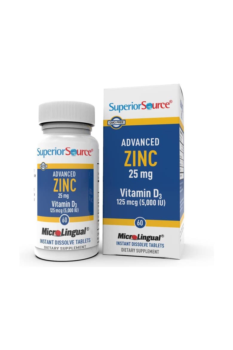 Advanced Zinc Immune Support Dissolvable Tablets, Main, color, White