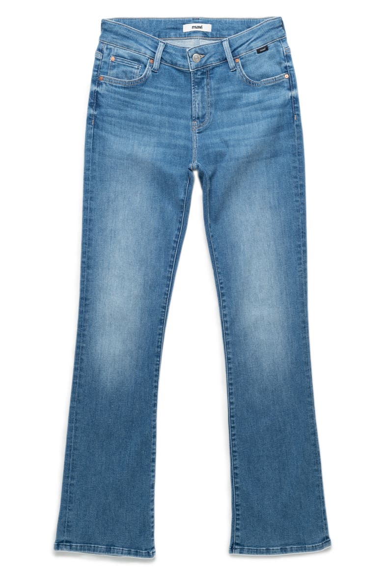 Vicky Mid Rise Bootcut Jeans, Alternate, color, MID BLUE FLEX BLUE