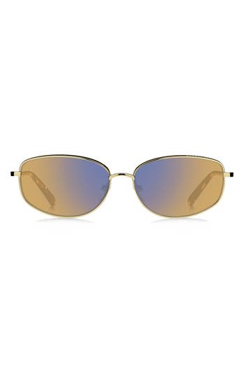 Marc Jacobs 60mm Oval Sunglasses In 0dyg-z0