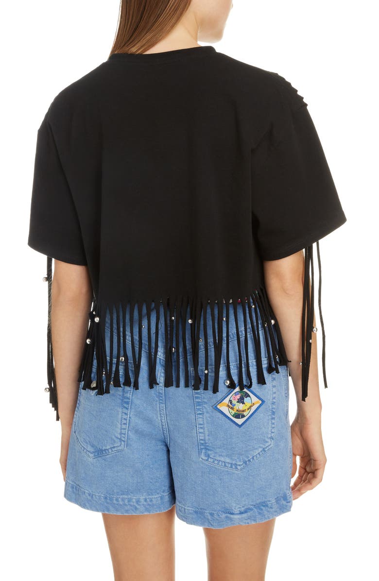 Isabel Marant Beaded Fringe Top, Alternate, color,