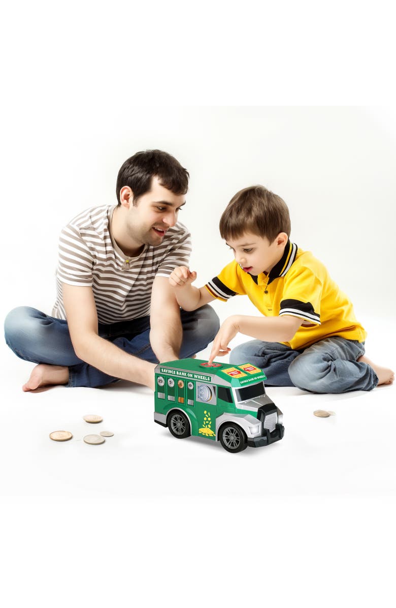 Kid Galaxy 10 Inch Road Rocker Sort N Save Bank Truck, Alternate, color, Multicolored