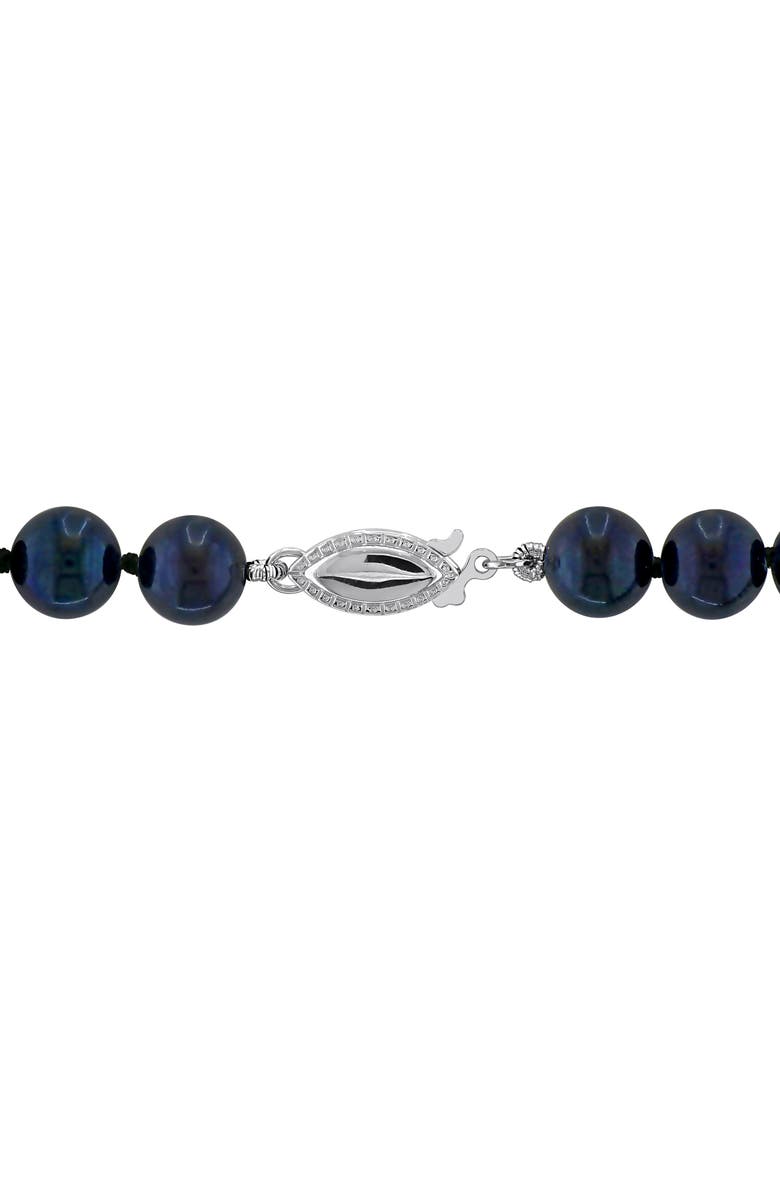 DELMAR Cultured Black Pearl Necklace, 7–7.5mm, Alternate, color, 