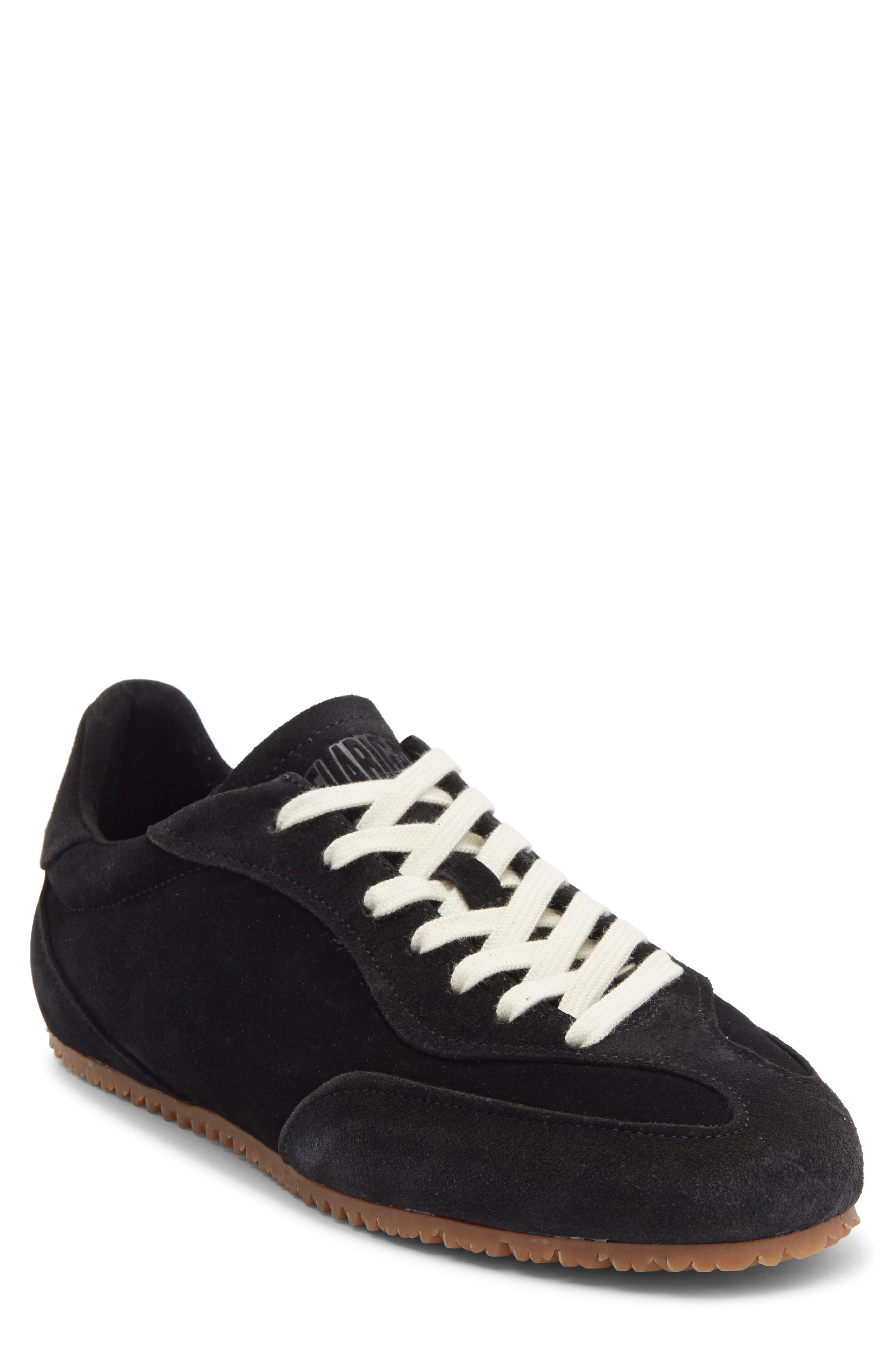 Axel Arigato Daze Runner Black Sneaker With Logo On The Tongue And Grooved Sole In Suede Man In Black