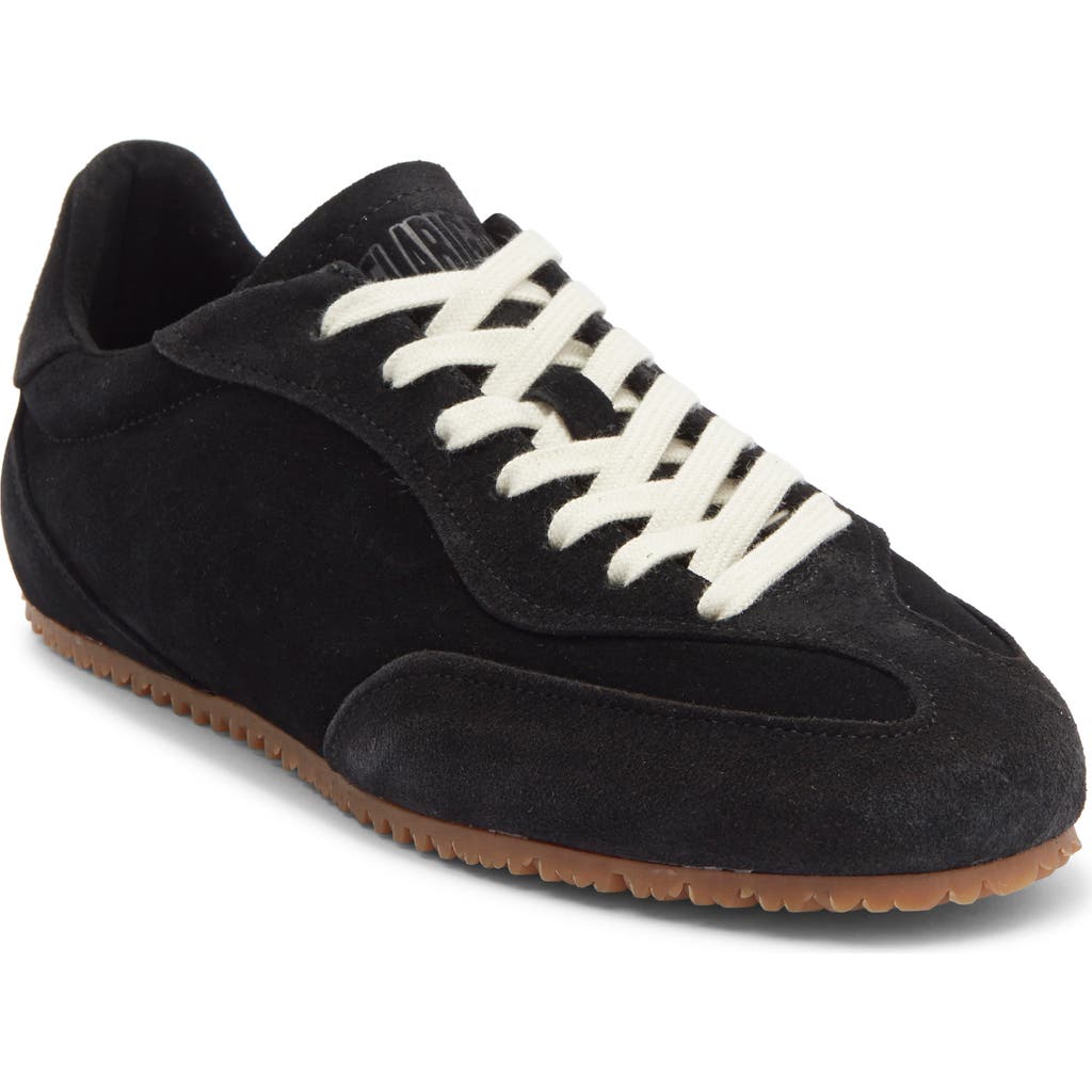 Axel Arigato Daze Runner Black Sneaker With Logo On The Tongue And Grooved Sole In Suede Man In Black