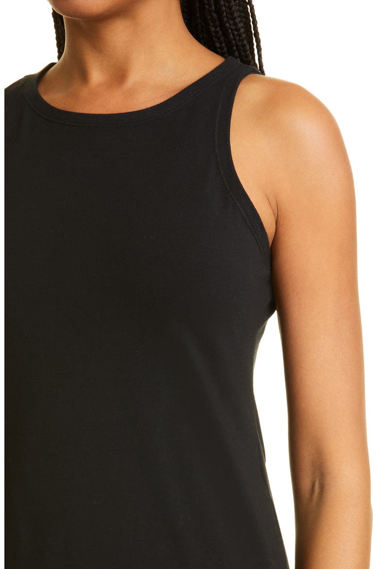 Slim Fit Scoop Neck Tank, Alternate, color, BLACK