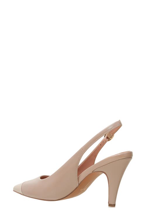 Linea Paolo Niyka Pointed Toe Slingback Pump In Nude