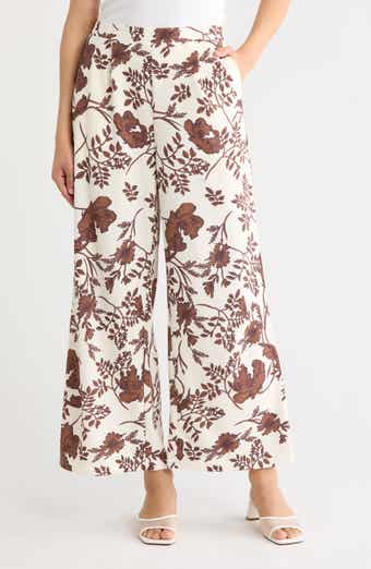 Floral Wide Leg Pants