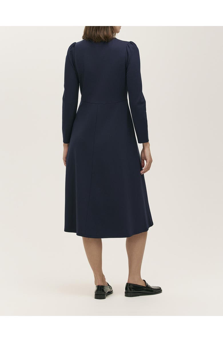 Finery London Gilly Ponte Jersey Midi Dress, Alternate, color, Navy
