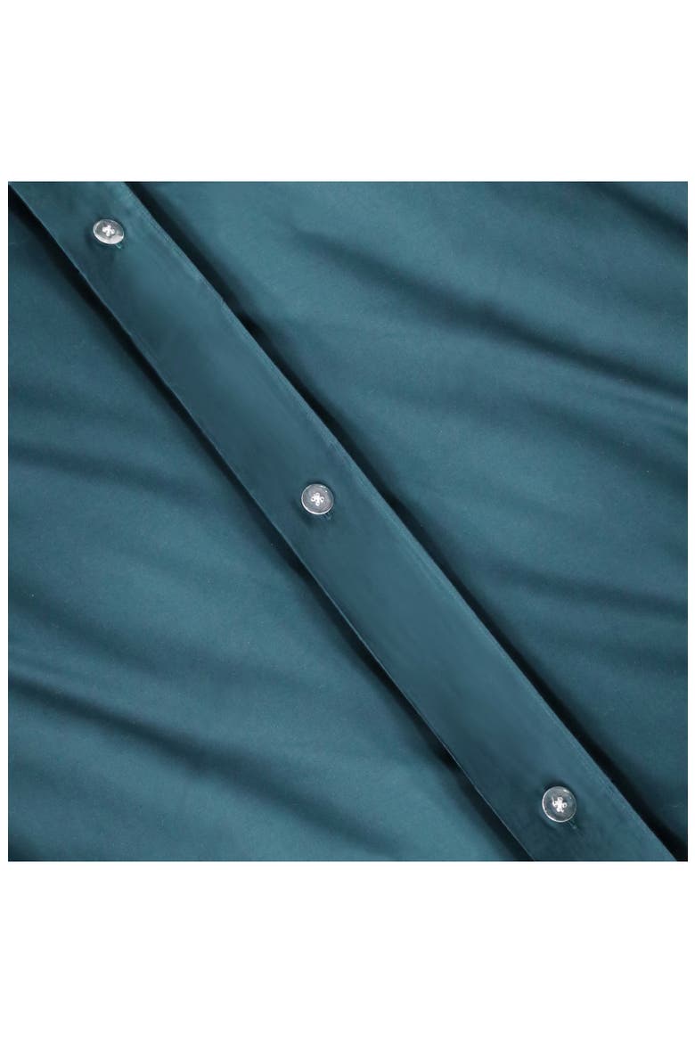 Solid 300 Thread Count Sateen Duvet Cover & Shams Set, Alternate, color, NAVY BLUE