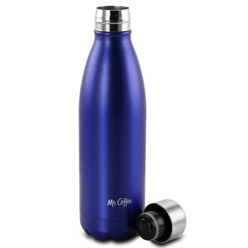 Mr Coffee Luster Hydration 2 Piece Stainless Steel Thermal Hydration Bottle Set In Blue