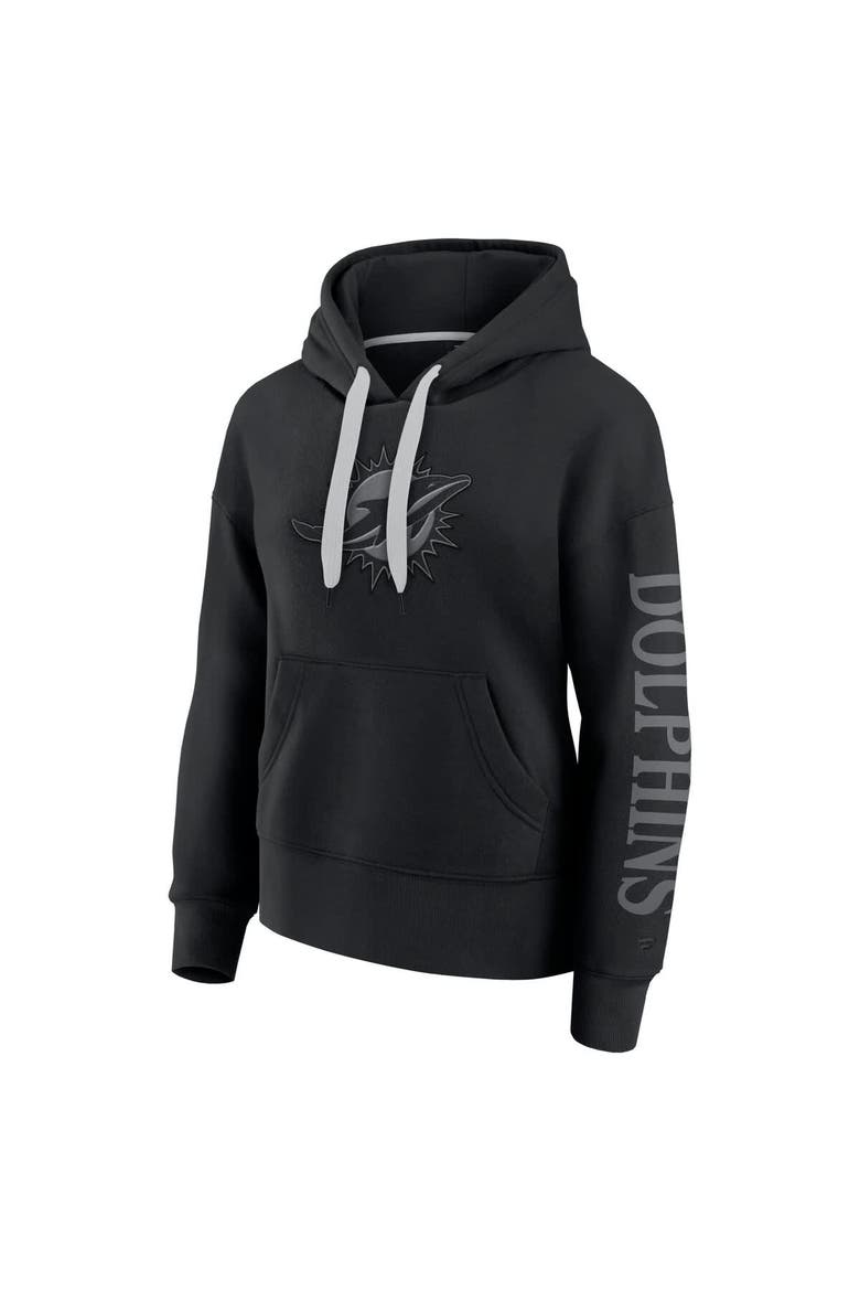 Women's Fanatics  Black Miami Dolphins Elements Next Pullover Hoodie, Alternate, color, Black