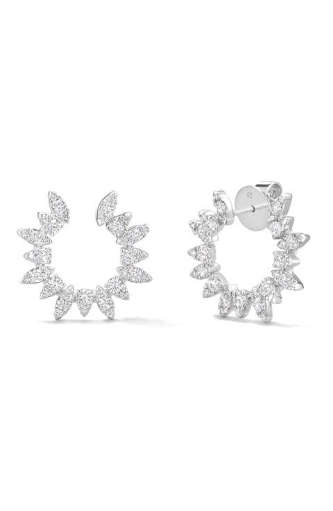 Aerial Diamond Sunburst Earrings