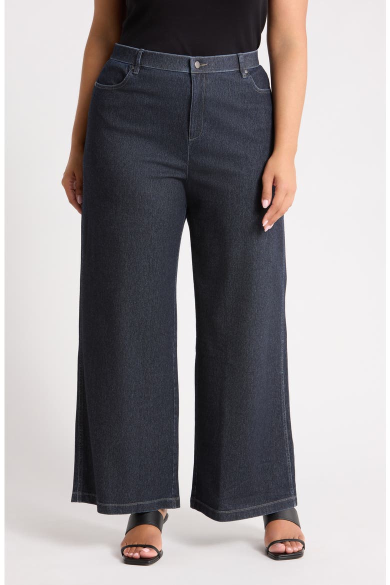Wide Leg Jeans, Main, color, DARK WASH