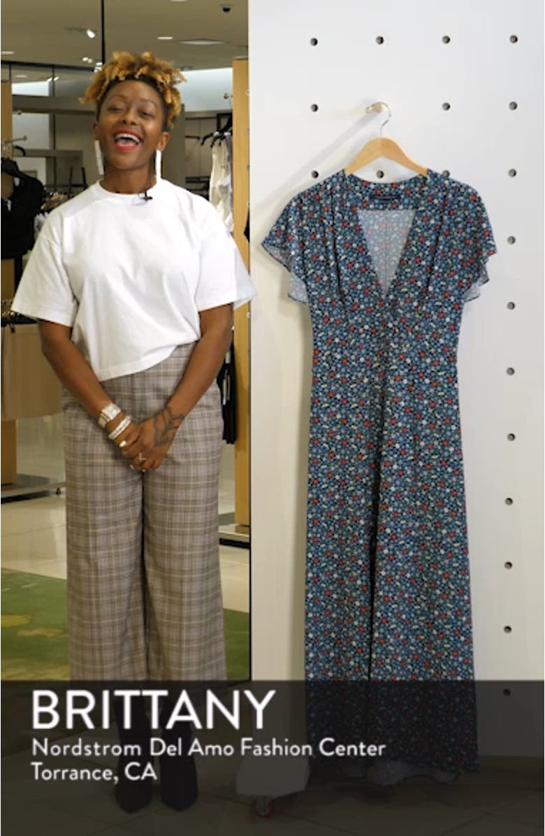 Eden Frances Drape Slit Dress, sales video thumbnail