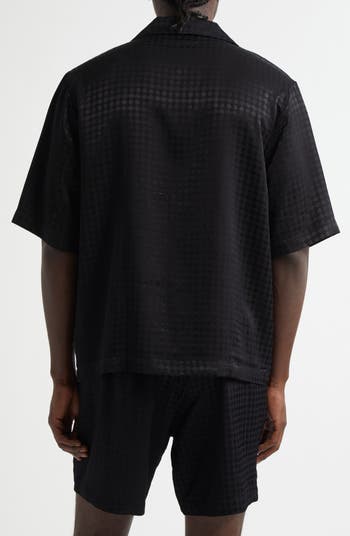 アミリ Amiri Quad Jacquard Camp Shirt AMIRI MA Quad Jacquard Camp Shirt | Nordstrom