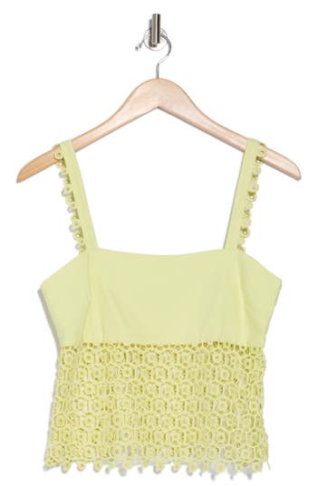 Simkhai Dorian Crochet Tank Top In Luminary