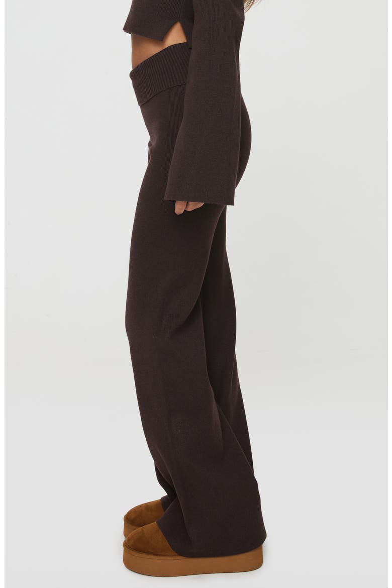 Try Me Wide Leg Knit Pants, Alternate, color, CHOCOLATE