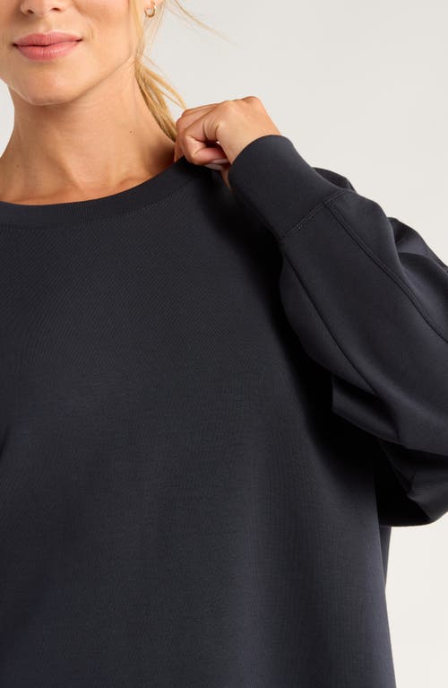 Zella Ultrasoft Knit Tunic In Black