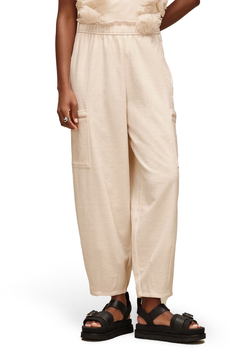 Arisbeth Barrel Pants, Main, color, CREAM