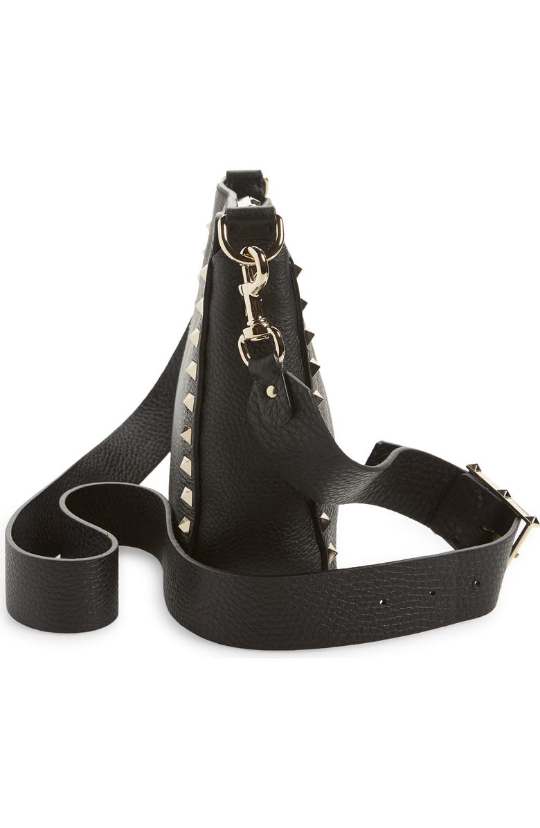 Valentino Garavani Mini Rockstud Hobo Crossbody Bag, Alternate, color,