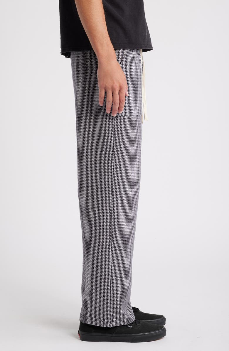 KROST Houndstooth Jacquare Cotton Blend Knit Drawstring Pants, Alternate, color, 