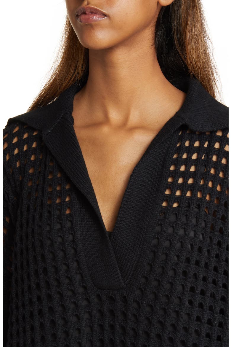 Be Bold Oversize Knit Dress, Alternate, color, BLACK