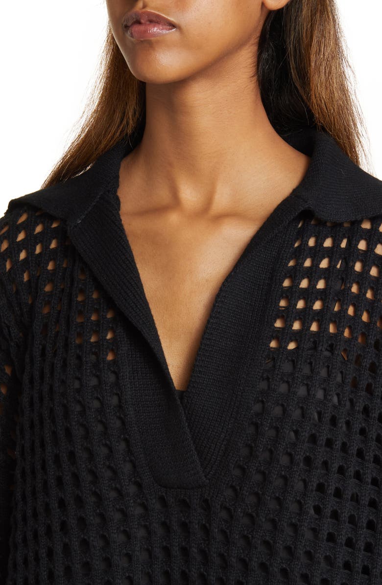 Dressed in Lala Be Bold Oversize Knit Dress, Alternate, color, Black