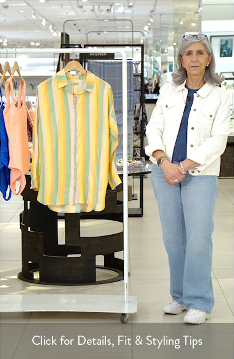 Rhythmic Lines Dreambound Cover-Up Shirt, sales video thumbnail