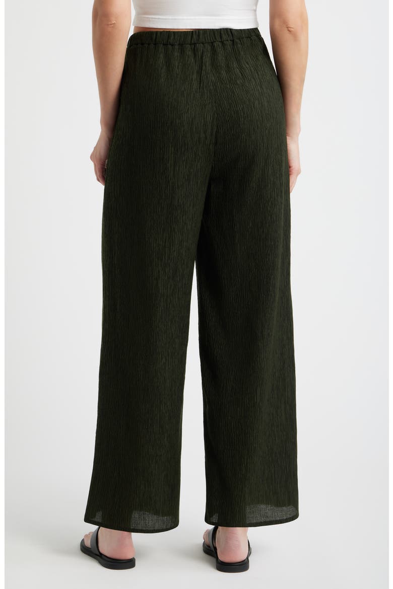 Ankle Wide Leg Pants, Alternate, color, SEAWEED