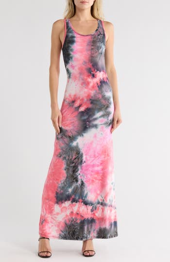 Go Couture Washed Tank Maxi Dress