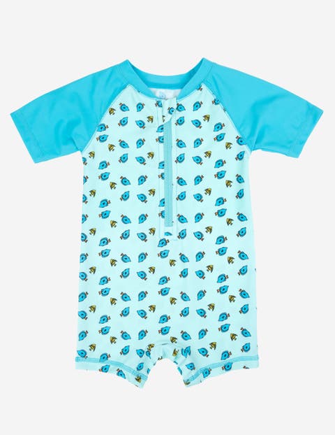 Baby One-Piece Rashguard, UPF 50+ Sun Protection Swimwear