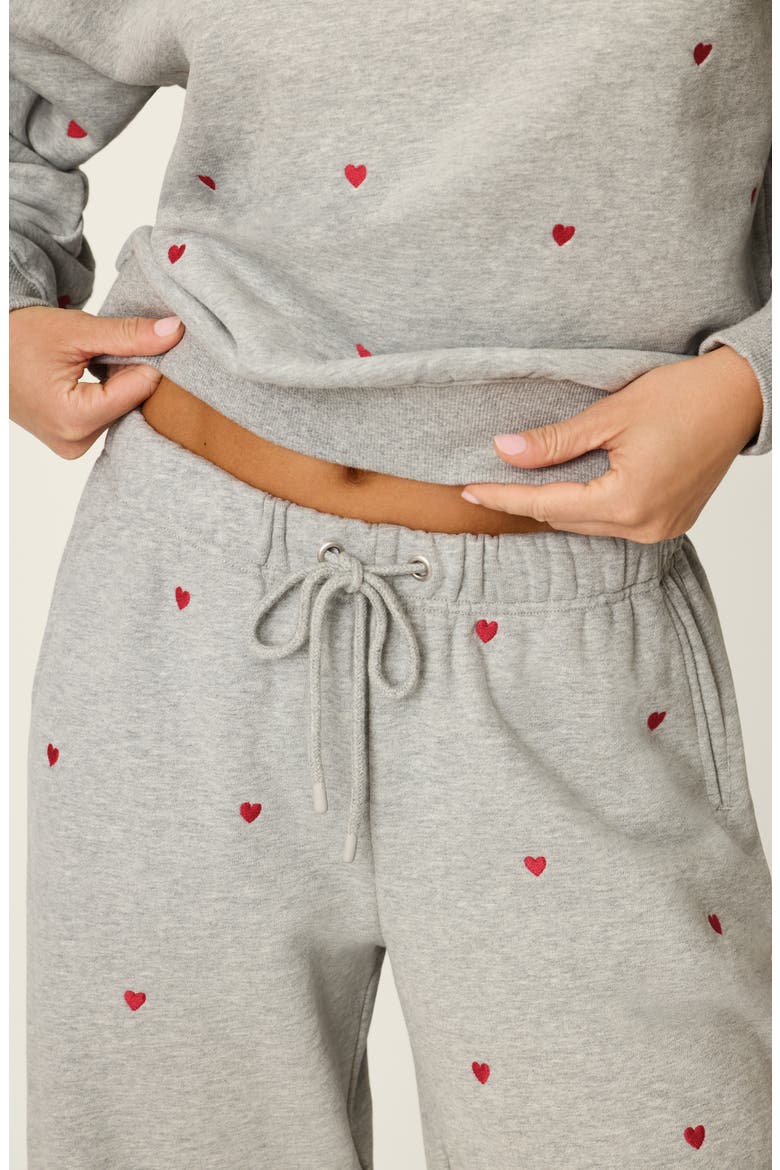 C'est La Vie Wide Leg Lounge Pants, Alternate, color, H GREY