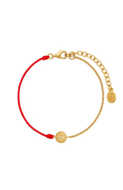 Evil Eye Red String Gold Plated Chain Bracelet Radiant Safeguard