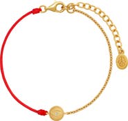Karma and Luck Evil Eye Red String Gold Plated Women's Chain Bracelet - Radiant Safeguard