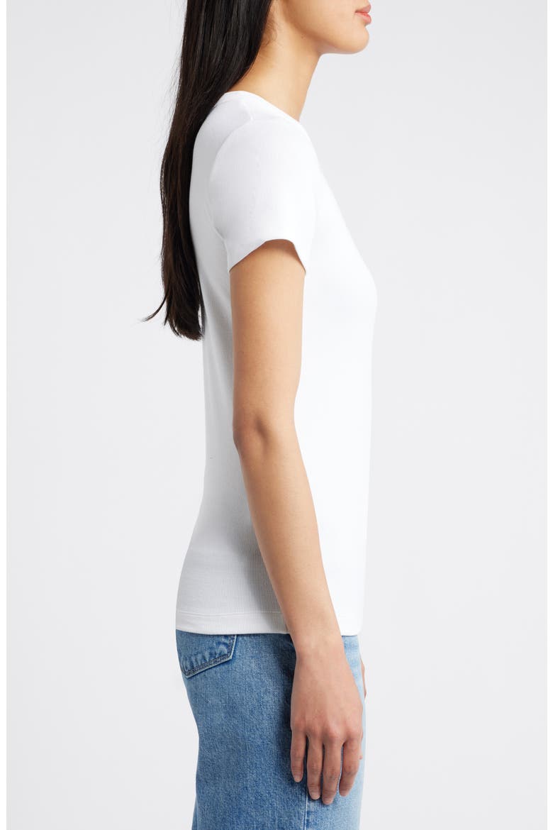 Perfect Crewneck Rib Top, Alternate, color, PAPER WHITE