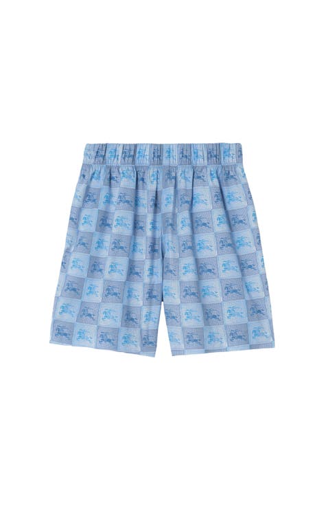 Knight Checkerboard  Cotton Shorts