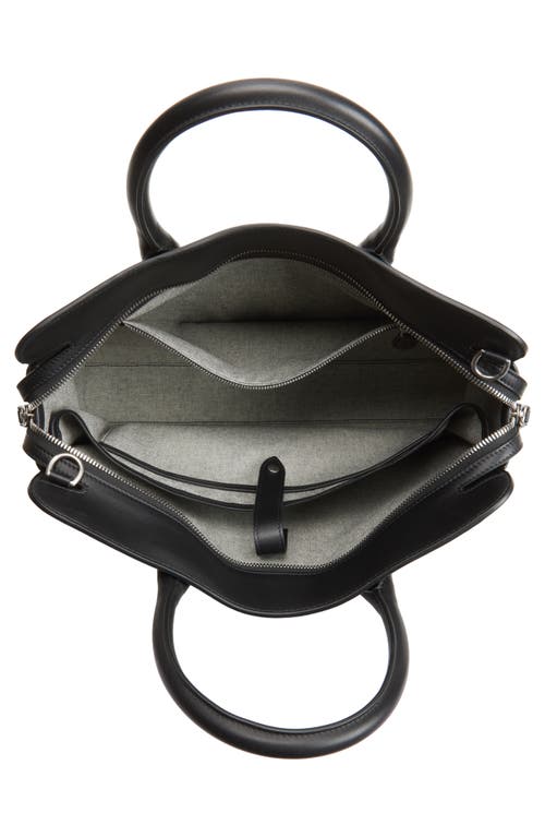 Ralph Lauren Purple Label Bedford Calfskin Leather Briefcase In Black