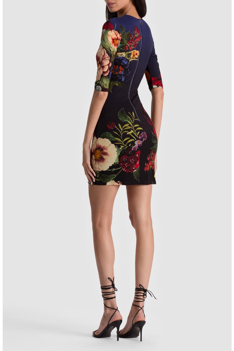 Delora Long Sleeve Minidress, Alternate, color, MAGIC GARDEN GRADIENT